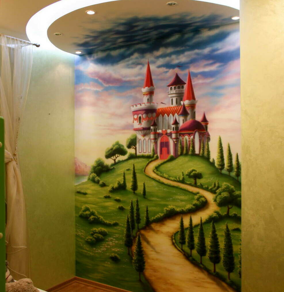 wall art childrens room perth princess castle