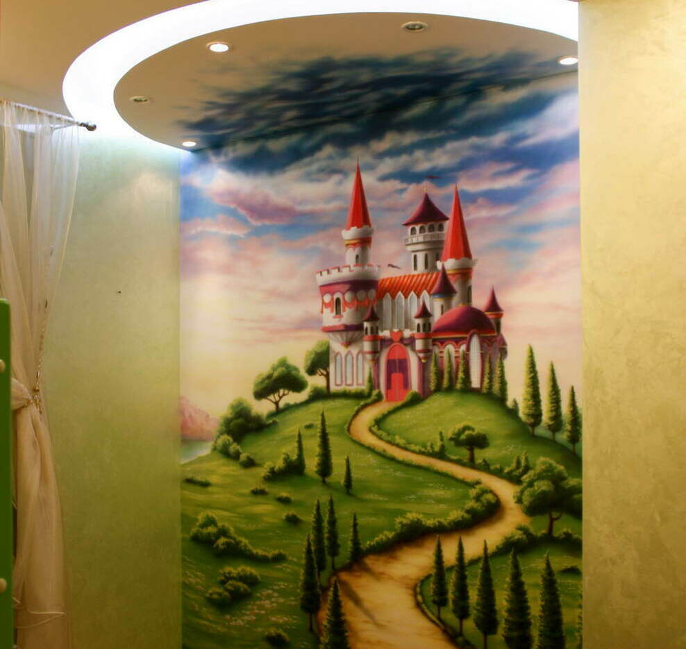 wall art childrens room perth princess castle