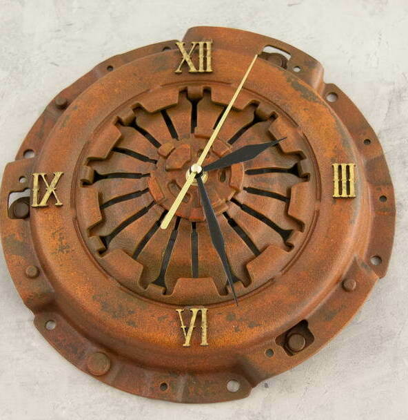 clock from a car clutch basket