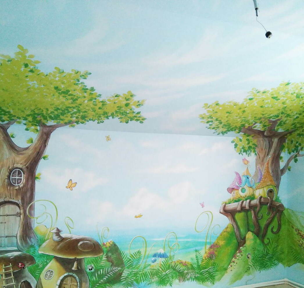 Wall art mural in the children's room Perth